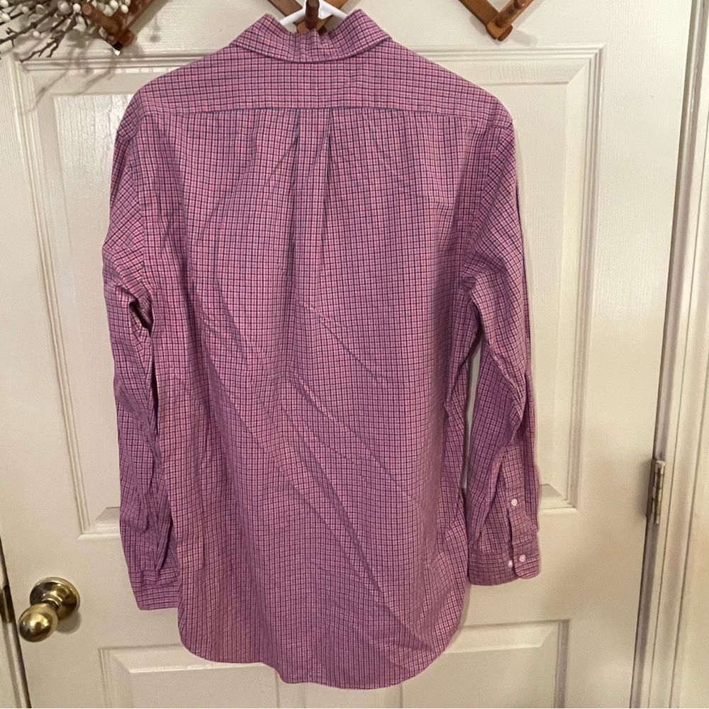 Men's Polo Ralph Lauren Red Gingham Button Shirt-Excellent Condition - Picture 5 of 5